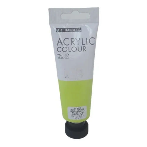 Art Ranger Acrylic, 75ml -Neon Yellow - Image 1