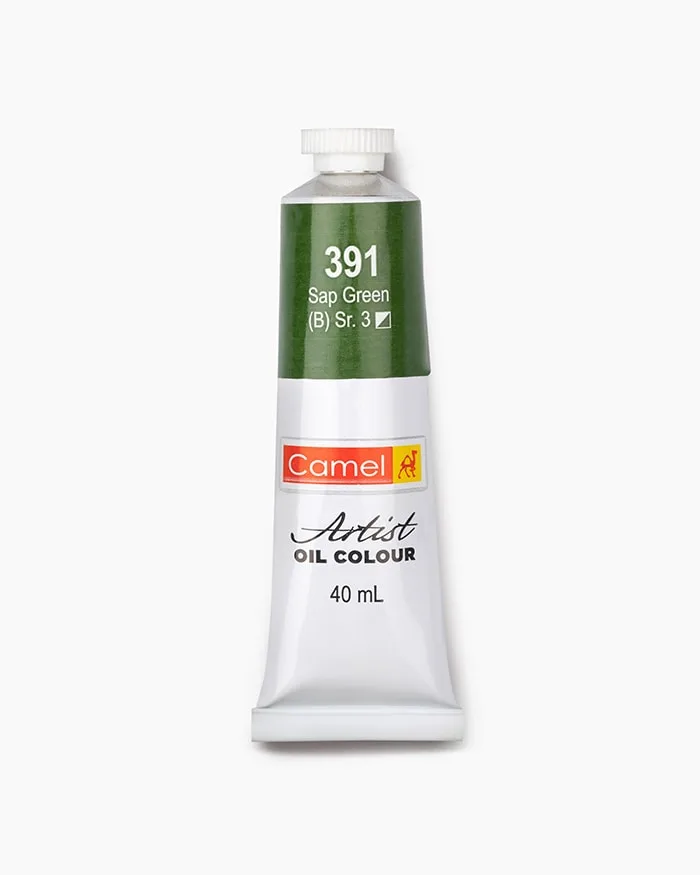 Camel Artist Oil Colour 40ml-Sap Green(391) - Image 1
