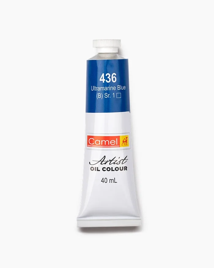 1-7.jpg Camel Artist Oil Colour 40ml-Ultramarine Blue(436) - Image 1