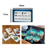 15 Rounds Cavity Silicone Mold