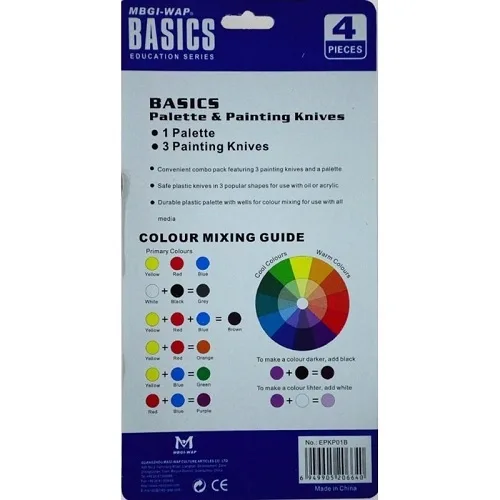 Palette & Painting Knives Set (4pcs) - Image 2