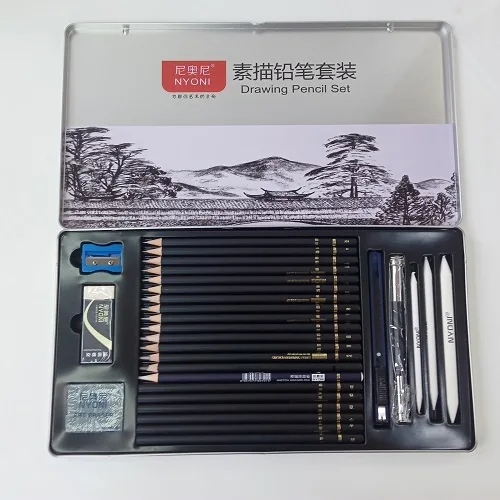 Nyoni Drawing pencils tin pack - Image 1