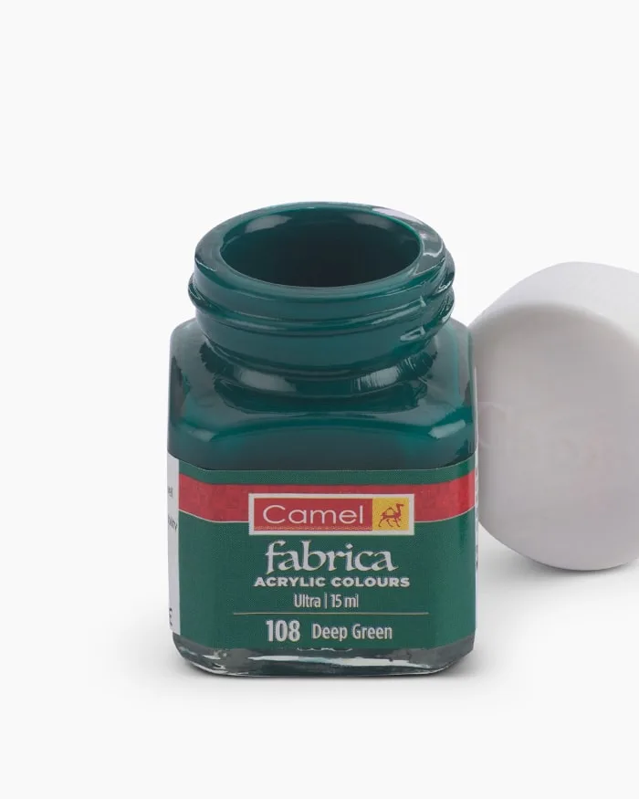 Camlin Fabrica Acrylic 15ml -Deep Green (108) - Image 1