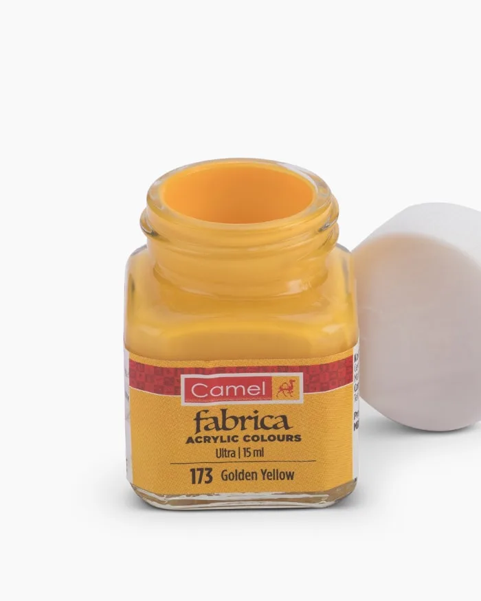 2-3.jpg Camlin Fabrica Acrylic 15ml -Golden Yellow (173) - Image 1