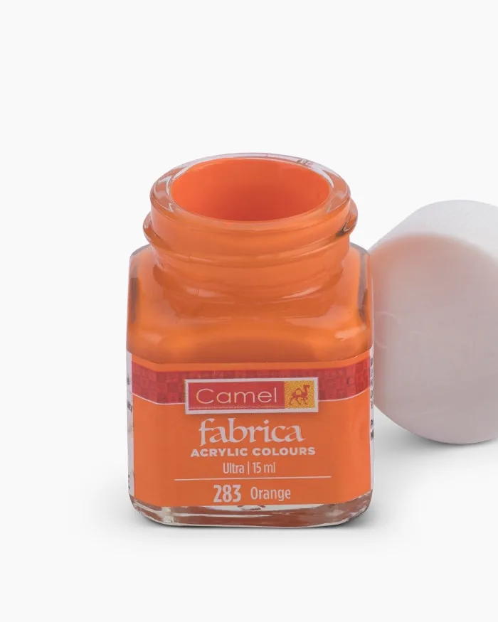 2-8.jpg Camlin Fabrica Acrylic 15ml -Orange (283) - Image 1