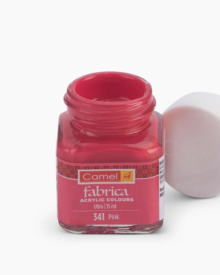 Camlin Fabrica Acrylic 15ml -Pink (341) - Image 1