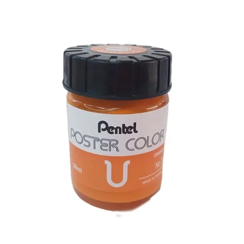 2f2d3337a9716b152bf3e2fd85f87c73.jpg Pentel Poster Colour -30ml -Orange - Image 1