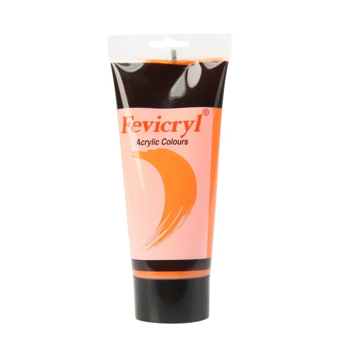 Fevicryl Acryllic Colour 200ml - Cadmium Orange - Image 2