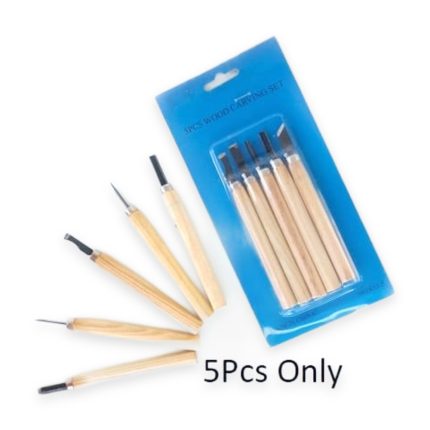 5Pcs light Wood Carving Tools Set - Haanz Sri Lanka