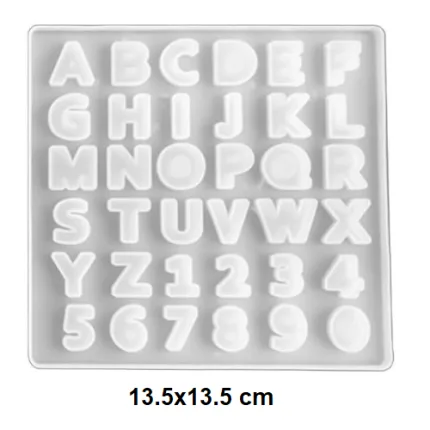 Small Letter / number Silicone Mold (9926409) - Haanz Sri Lanka
