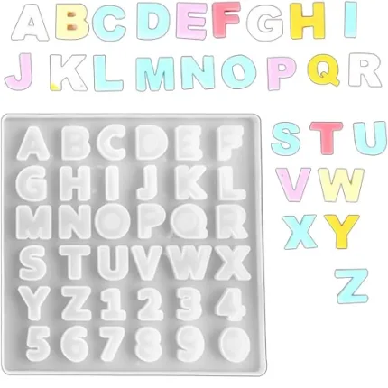 Small Letter / number Silicone Mold (9926409) - view 2
