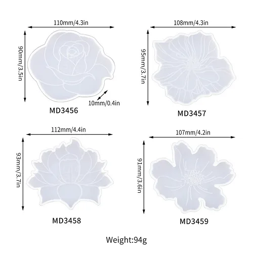 9926926- (Flower Coaster Mold) - 1 Flower Coaster Mold (9926926) - Image 1