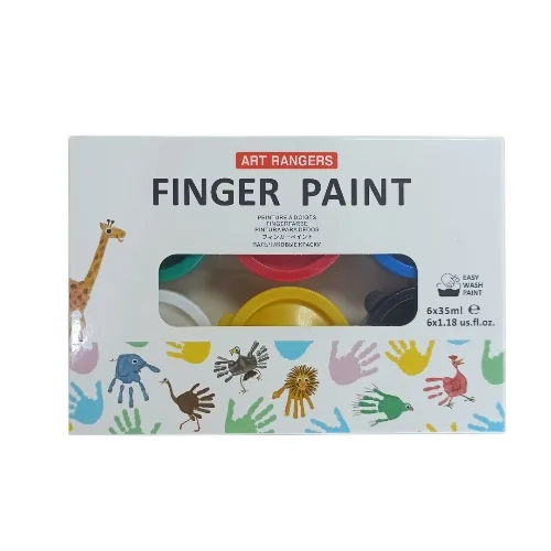 AR Kids Finger Paints 6×35ml_1 Art Rangers Kids Finger Paints -6x35ml - Image 1