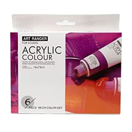 Acrylic Neon Set 6x75ml_1 Art Ranger Acrylic -6x75ml Neon Set - Image 1