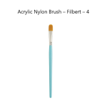 Acrylic Nylon Brush - Filbert - 4