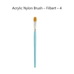 Acrylic Nylon Brush - Filbert - 4