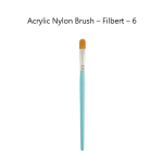 Acrylic Nylon Brush - Filbert - 6