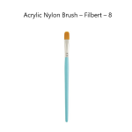 Acrylic Nylon Brush - Filbert - 8