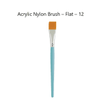 Acrylic Nylon Brush - Flat - 12