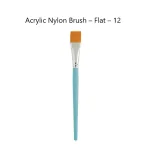 Acrylic Nylon Brush - Flat - 12