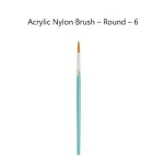 Acrylic Nylon Brush - Round - 6