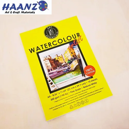 Art Essntl Artist W/C pad A4 -300GSM - Image 1