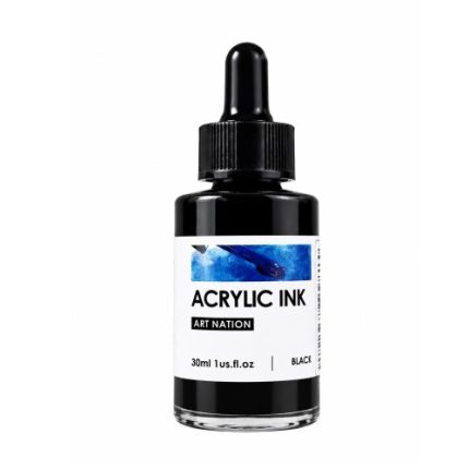 Art Nation Acrylic Ink - 30ml - Black - Haanz Sri Lanka