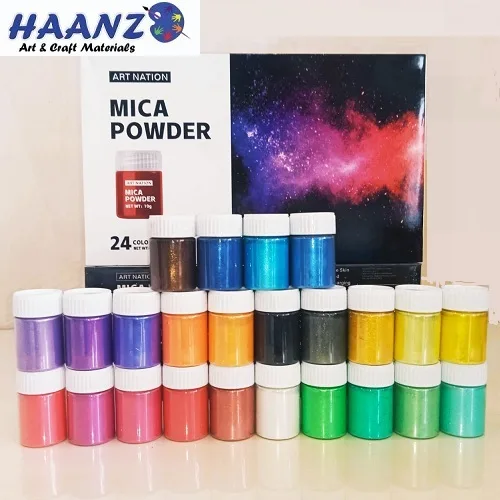 Art Nation Mica Powder 10g x 24 colours - Image 1