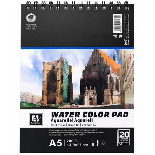 Art Nation Watercolour Pad -A5 - Image 1