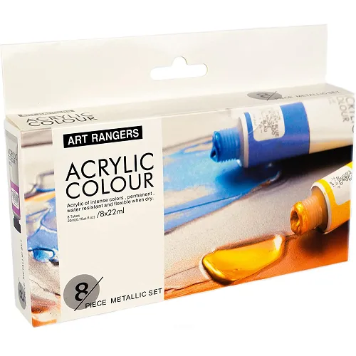 Art Rangers Acrylic -Metalic set 8x22ml - Image 1