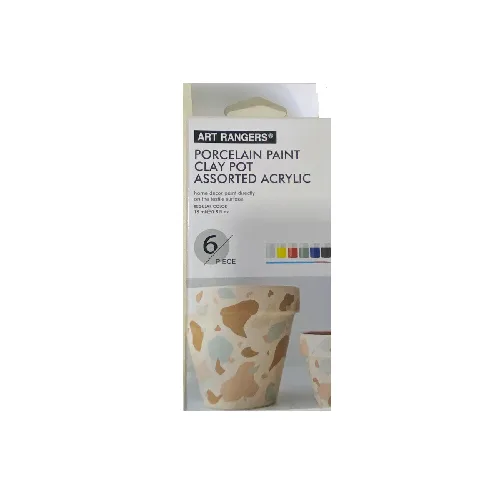 Art Rangers Porcelain & Clay Pot Paint 6x15ml - Image 1