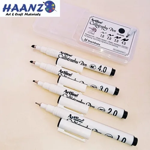 Artline Calligraphy 4 pens set Artline Calligraphy 4 pens set - Image 1