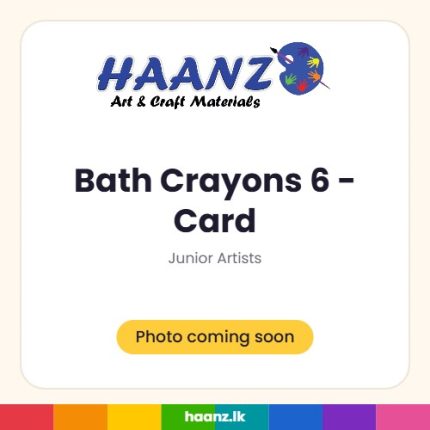 Bath Crayons 6 - Card - Haanz Sri Lanka