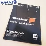 Black Card Paper Marker Pad - A4
