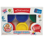 Bomega Kids Finger Paint 6x30ml Set - Image 3