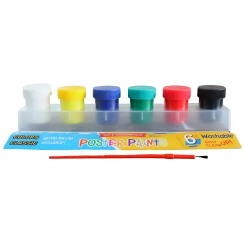 Bomega Poster Paint - 6set_2 Bomega Poster Paint - 6set - Image 1