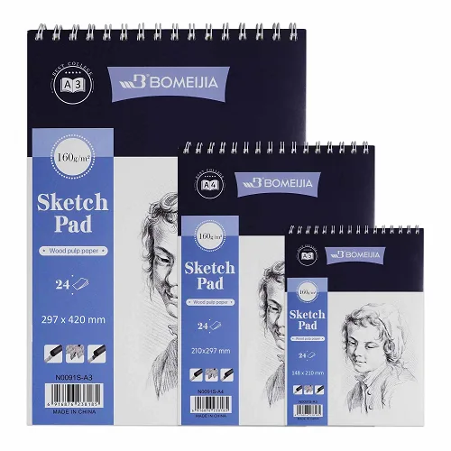 Bomeijia Sketch Pad -A5 160Gsm, 24Sheets - Image 1