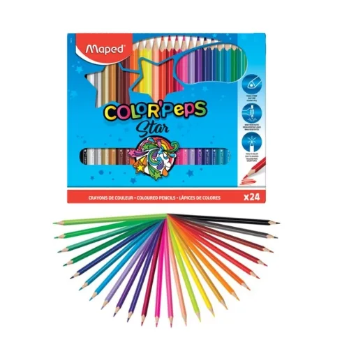 Maped Colour Peps Star Colour Pencils -24 - Image 2
