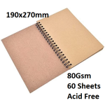 Craft Paper Art Pad - 270x380mm 80GSM 60Sheets - Image 3