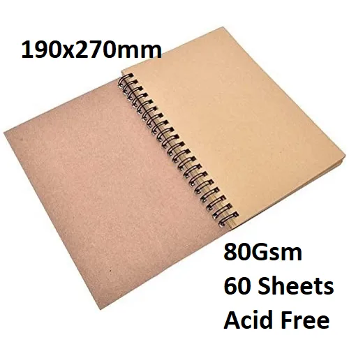 Craft Paper Art Pad - 270x380mm 80GSM 60Sheets - Image 3