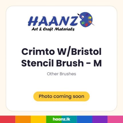 Crimto W/Bristol Stencil Brush - M - Haanz Sri Lanka