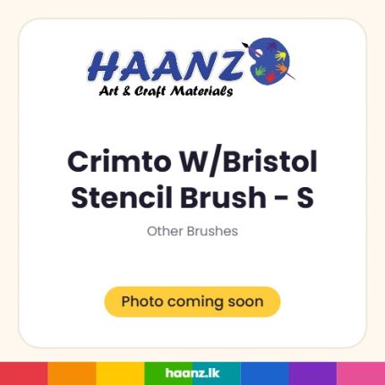 Crimto W/Bristol Stencil Brush - S - Haanz Sri Lanka