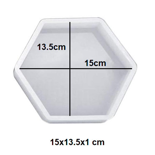 D0511-(Hexagen Mold) -1 Hexagon Silicon Mold (D0511) - Image 1