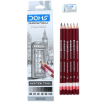 DOMS Drawing Pencils 6 set
