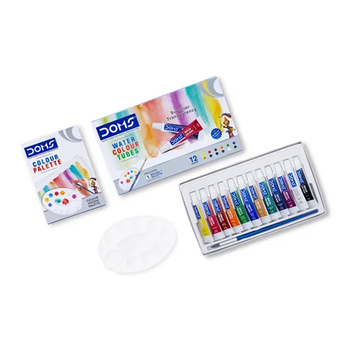 Doms Water Colour Tube 12x5ml - Image 1