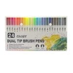 Dual Tip Art Marker Pens -24Colours