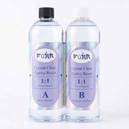 FUJIN 1:1 Crystal Clear Epoxy Resin 500ml+500ml - Haanz Sri Lanka