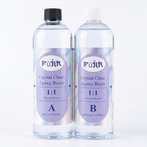 FUJIN 1:1 Crystal Clear Epoxy Resin 500ml+500ml - Haanz Sri Lanka