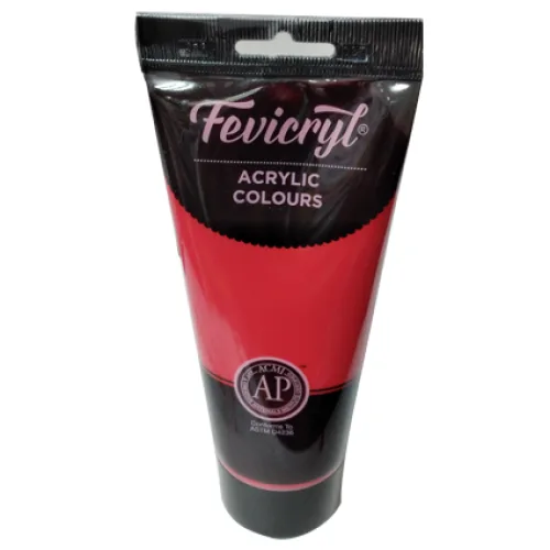 Fevicryl Acryllic Colour 200ml - Cadmium Red - Image 1
