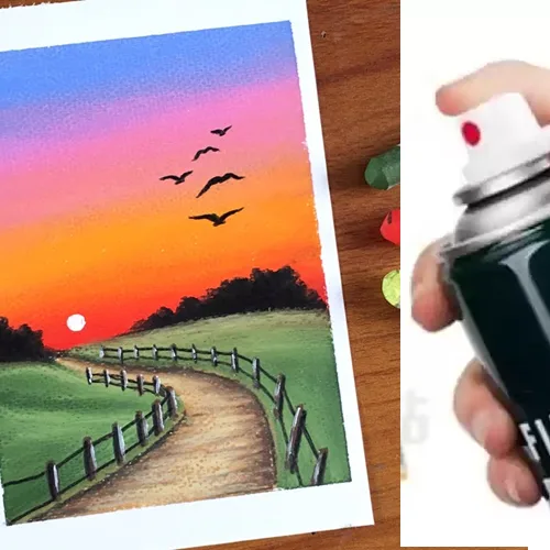 Fixative for Oil Pastels Spray Fixative for Oil Pastels 180ml - Image 1